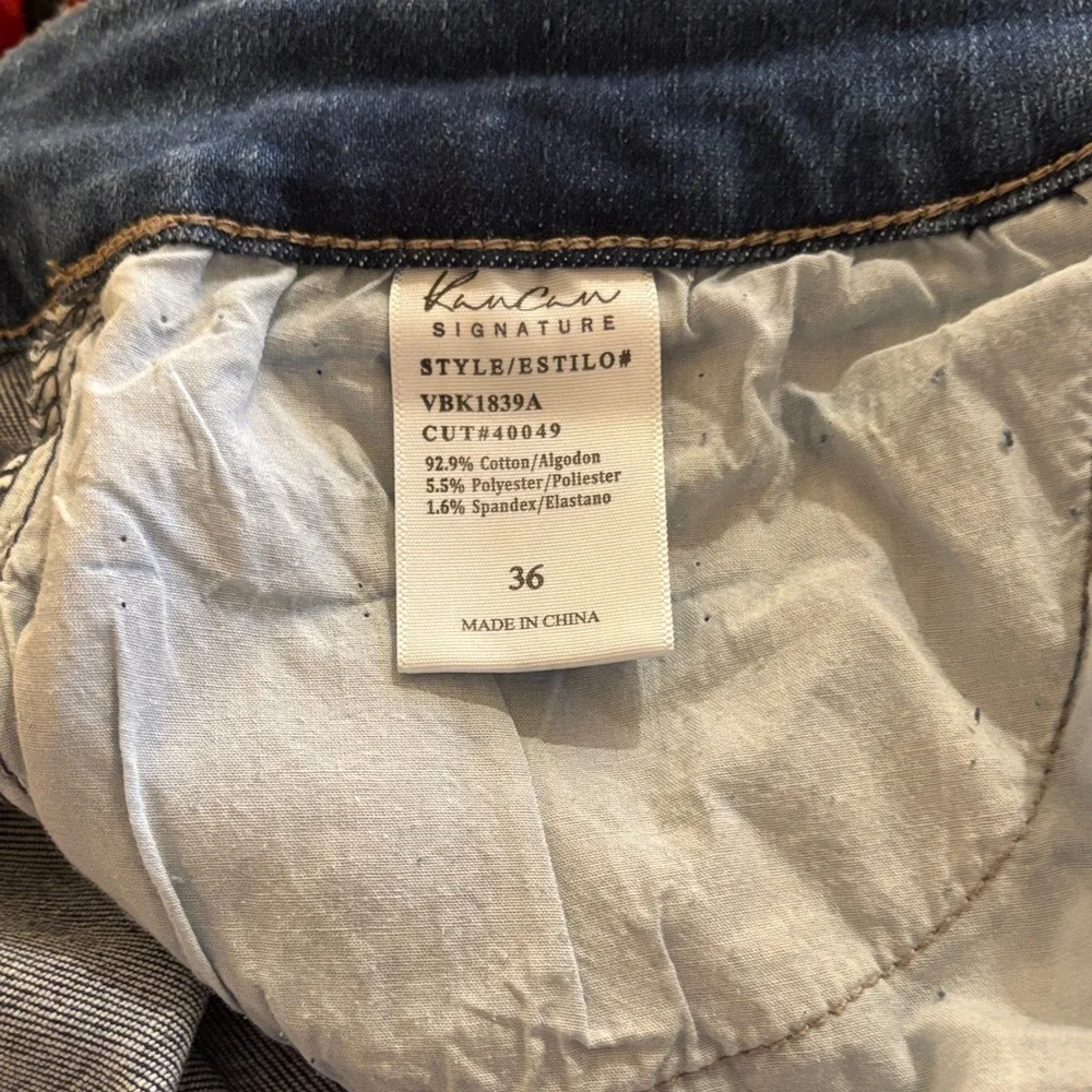 KanCan Dark Blue Distressed Ankle Jeans - Picture 3 of 4